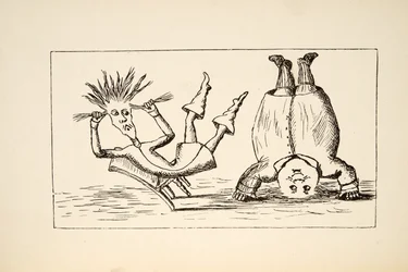 Vater William und der junge Mann, Illustration aus Alice unter der Erde, veröffentlicht 1886